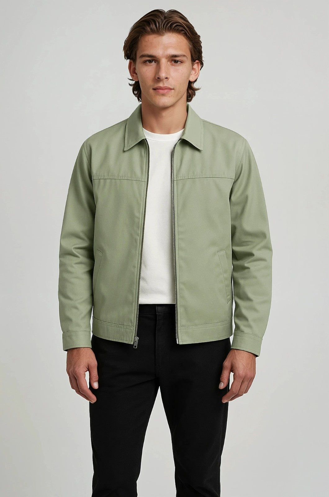 Lightweight Twill Jacket voor Men's - Pea Green