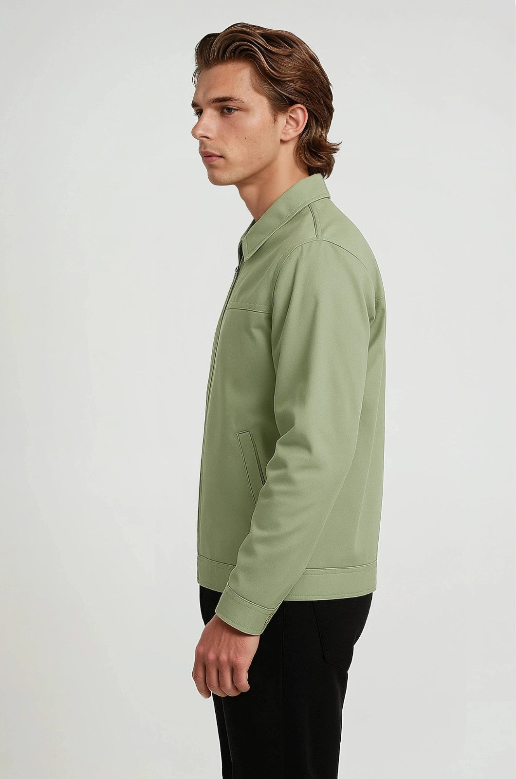 Lightweight Twill Jacket voor Men's - Pea Green