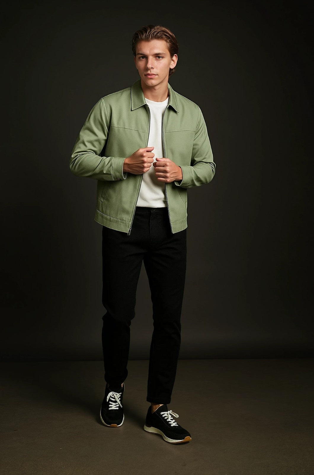 Lightweight Twill Jacket voor Men's - Pea Green