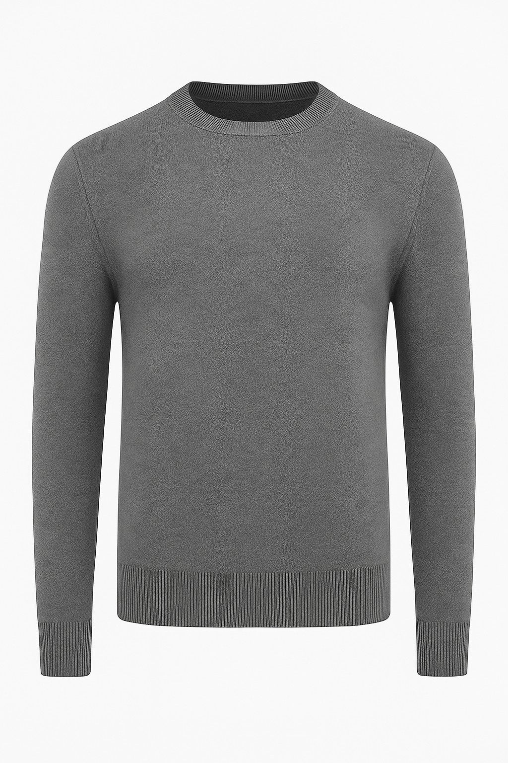 Men's Classic Crew Neck Pullover Sweater - Grey