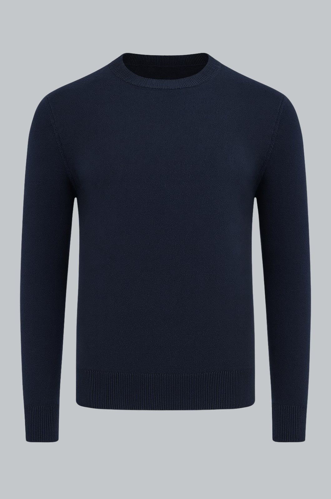 Men's Classic Crew Neck Pullover Sweater - Navy Blue