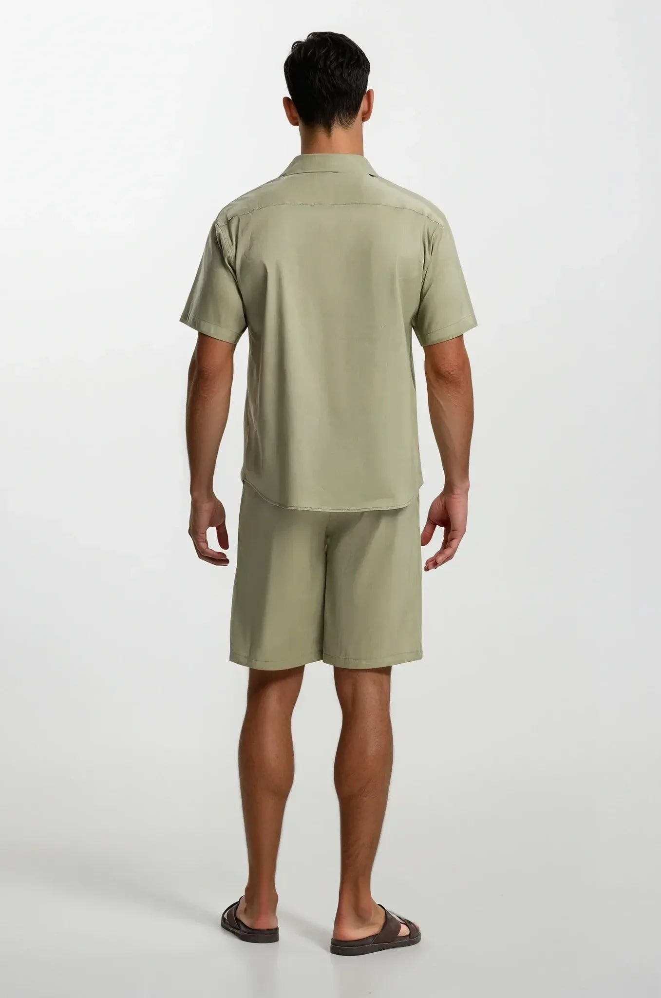 Olive Linen Shirt