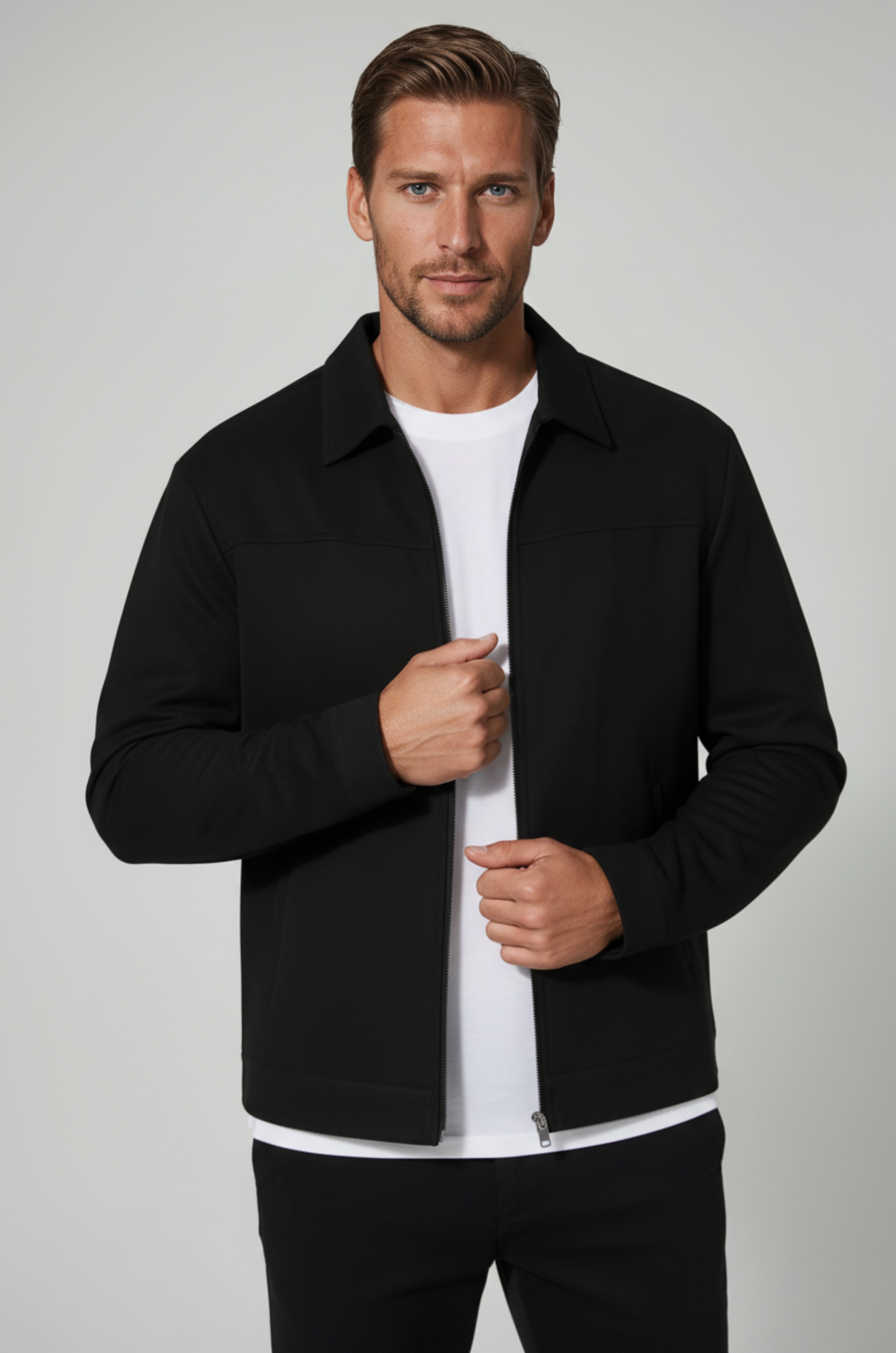 Black Suede Jacket voor Men's