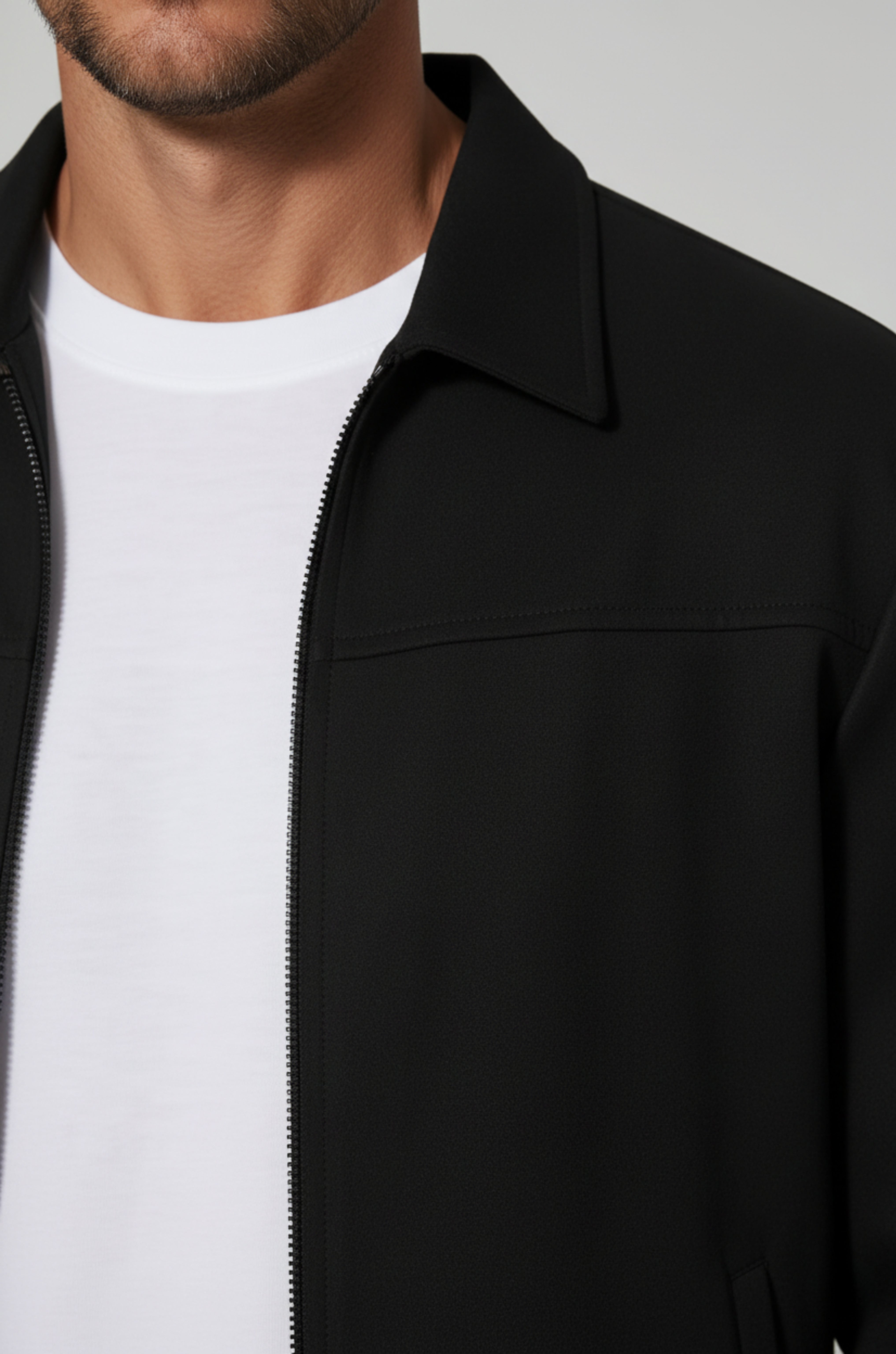 Black Suede Jacket voor Men's