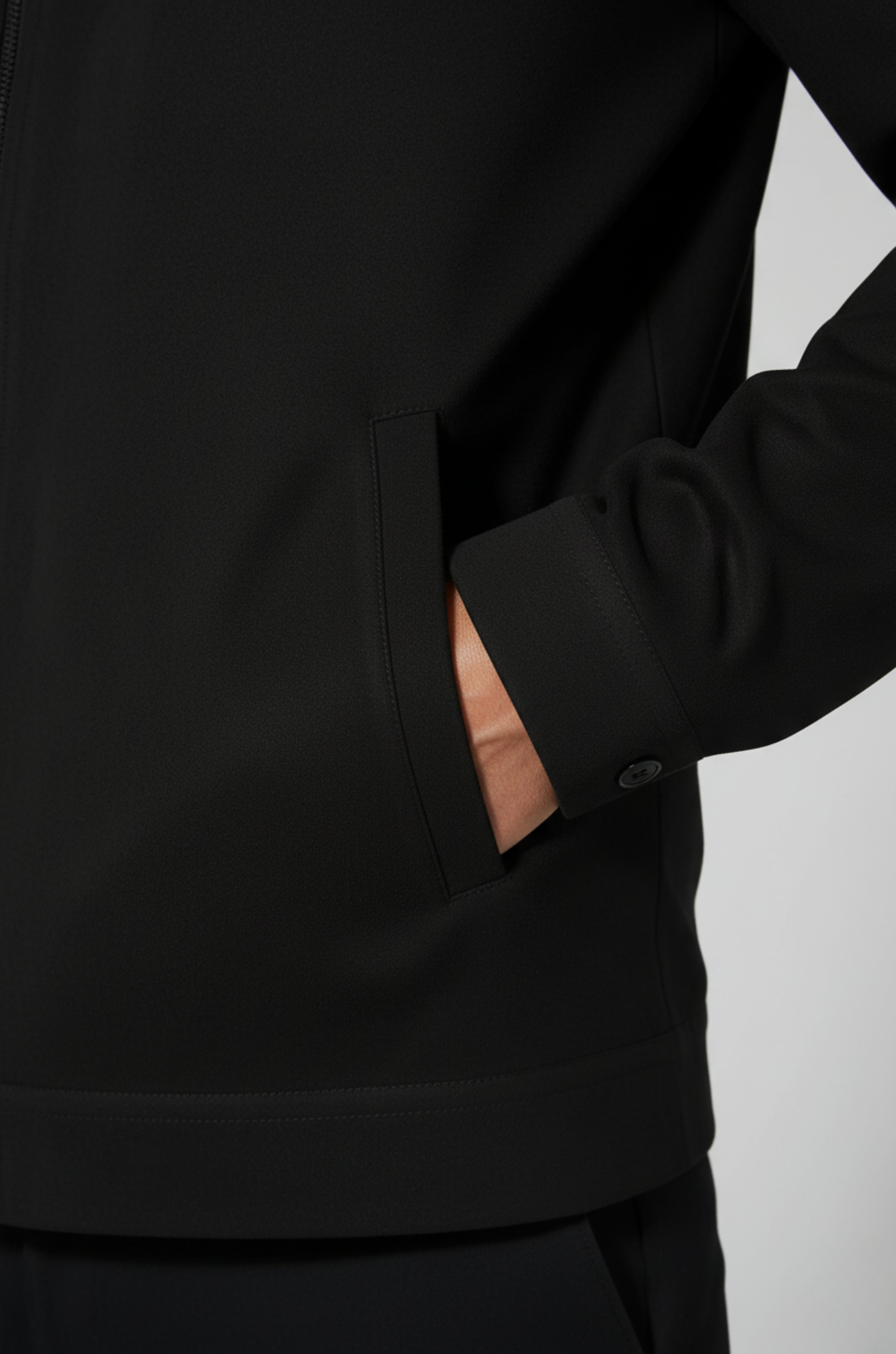 Black Suede Jacket voor Men's