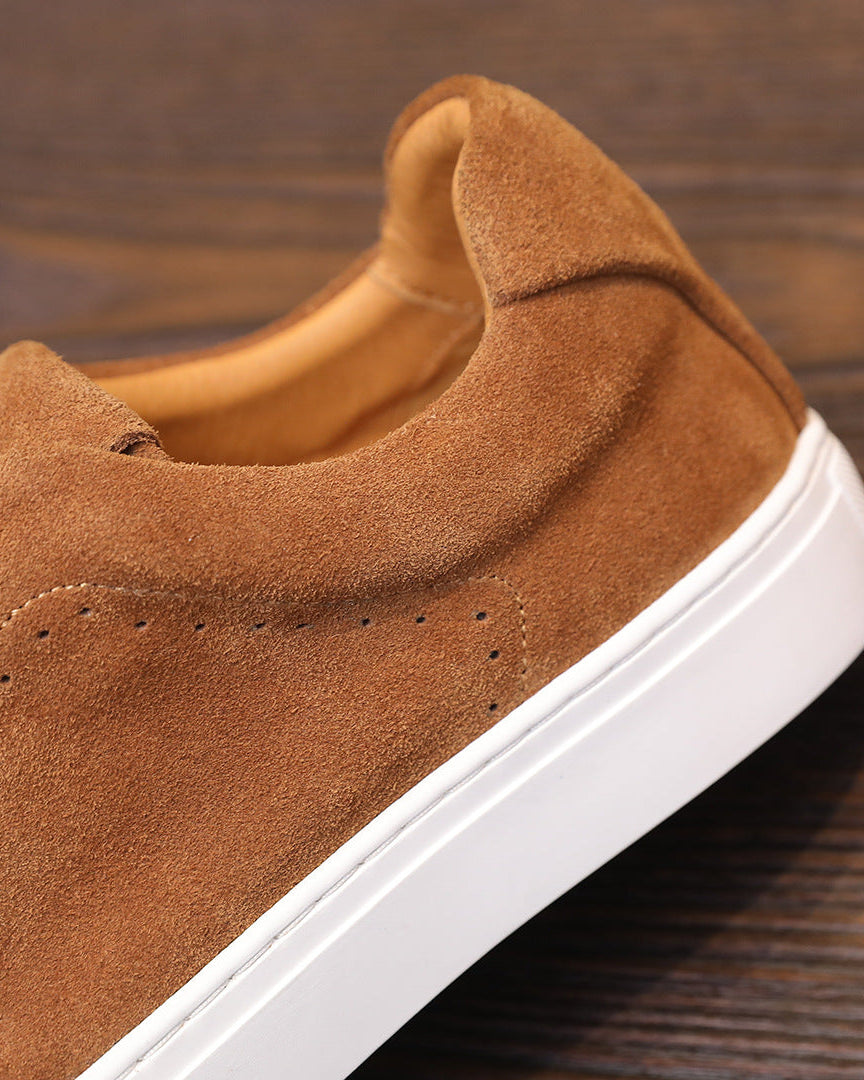 The Softey® Suède Low Sneakers - Tangerine