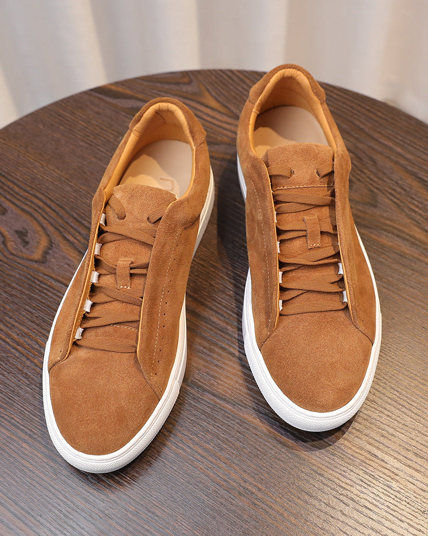 The Softey® Suède Low Sneakers - Tangerine
