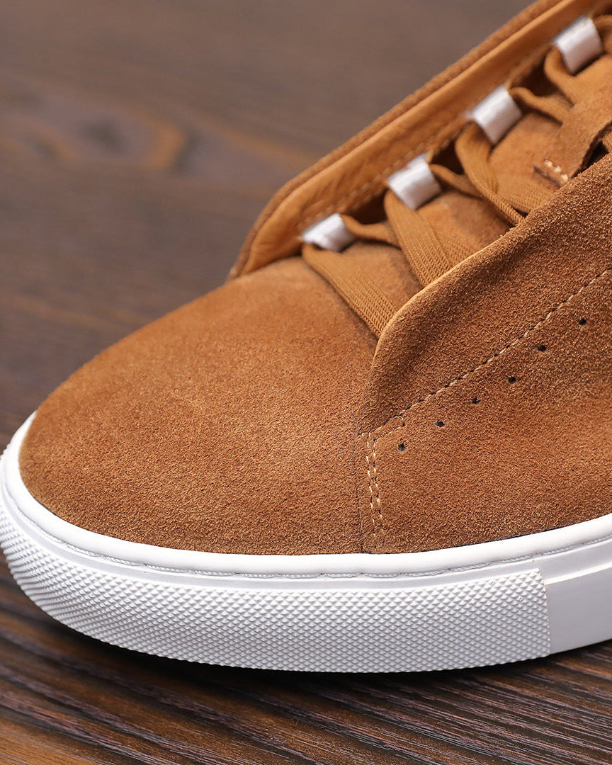 The Softey® Suède Low Sneakers - Tangerine