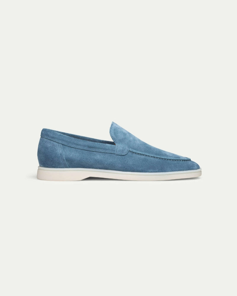 Ocean Blue Suède Loafers