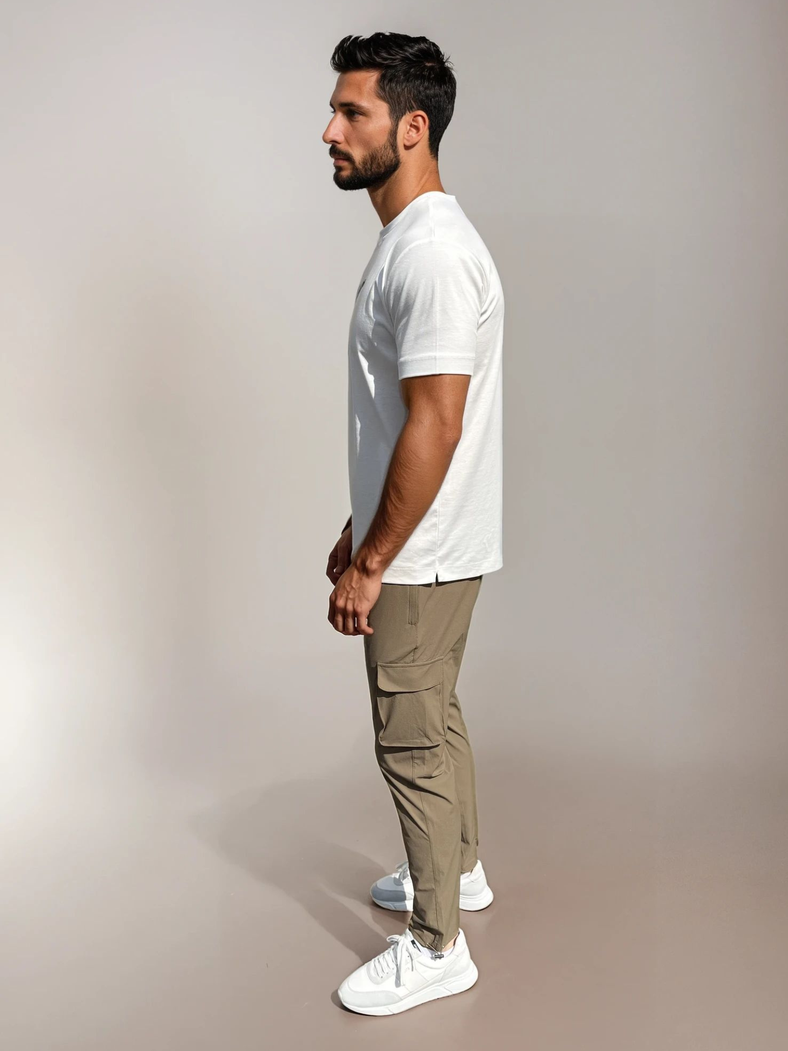 Cargo Tech Trousers - Mocha