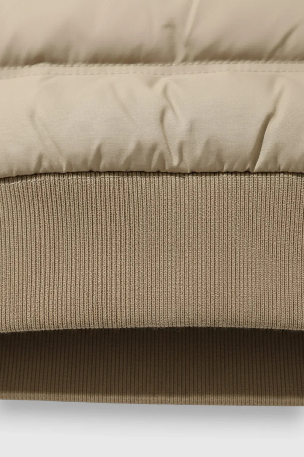 Loose Fit Donsjack met Capuchon - Beige