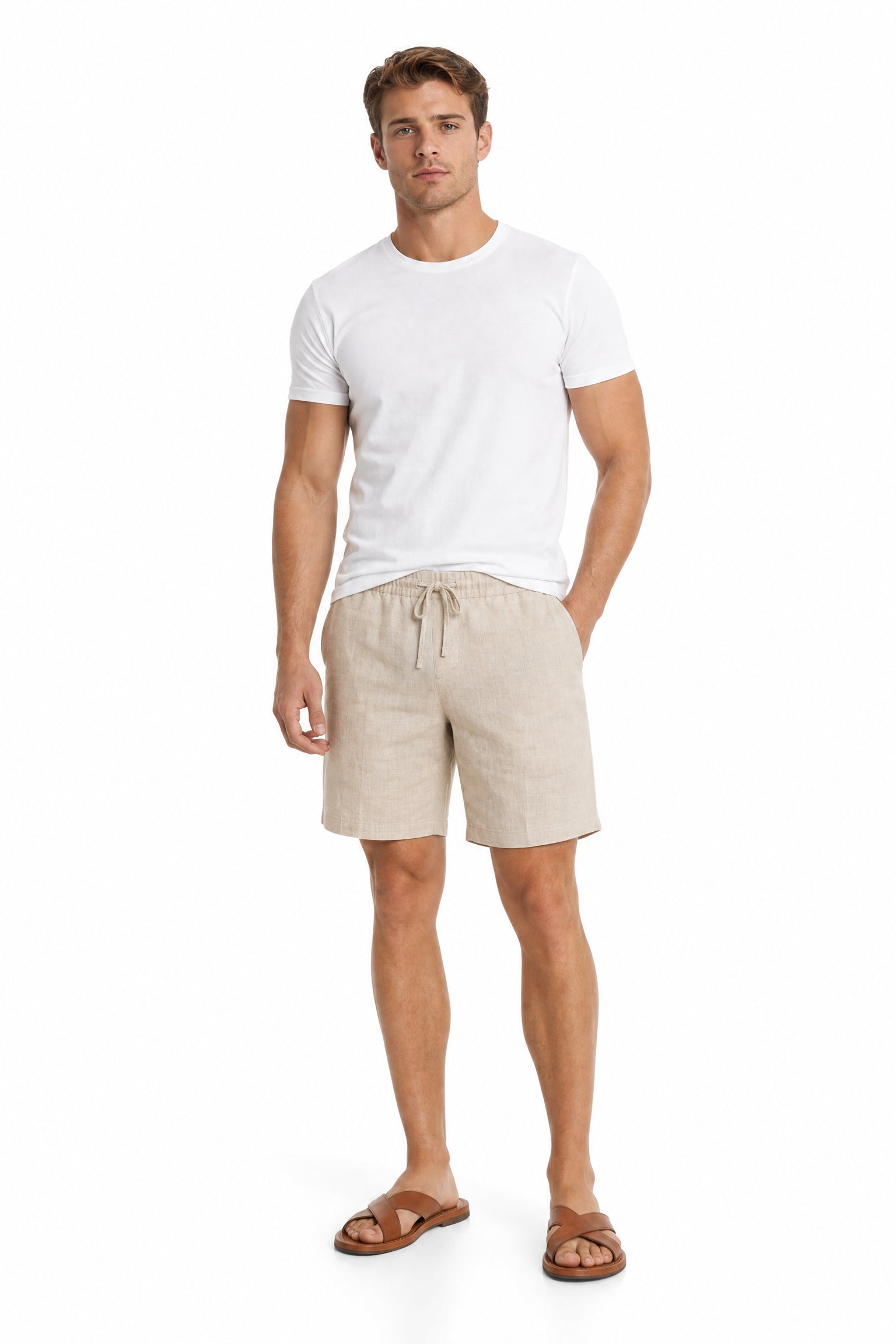 LINKD Linen Shorts