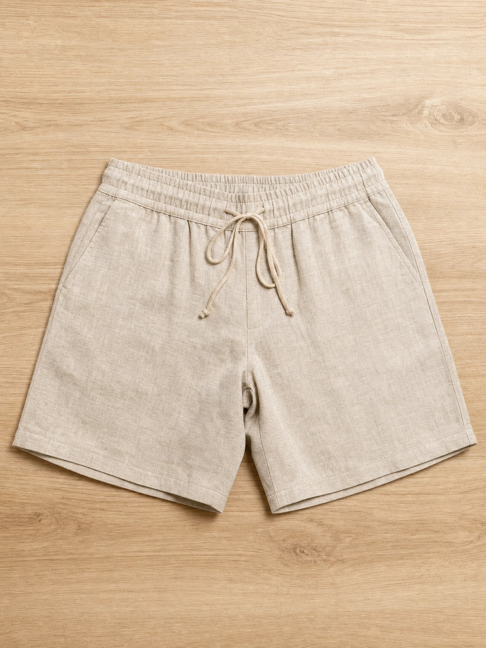 LINKD Pleated Short Off-White