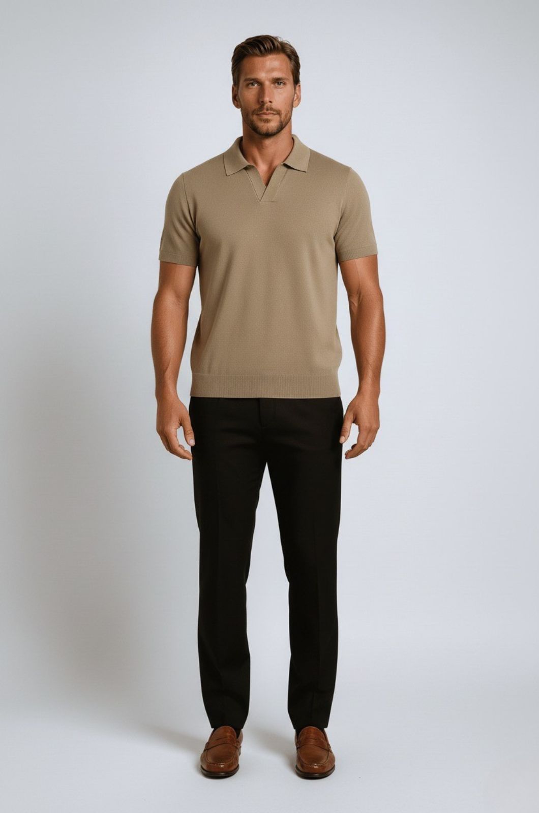 Polo Hombre en Tejido Técnico Slim Fit