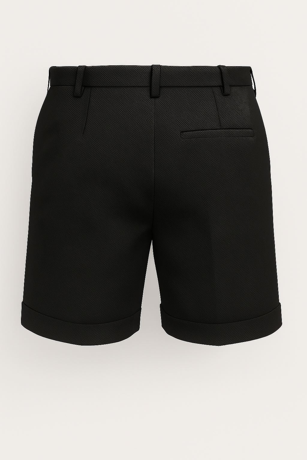 The Pleated Short - Black