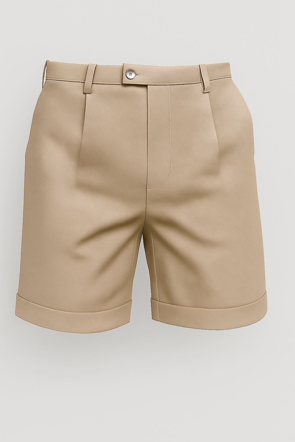 The Pleated Short - Beige