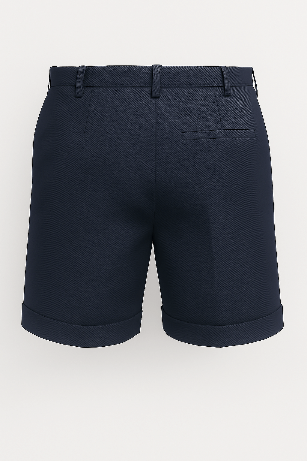 The Pleated Short - Navy