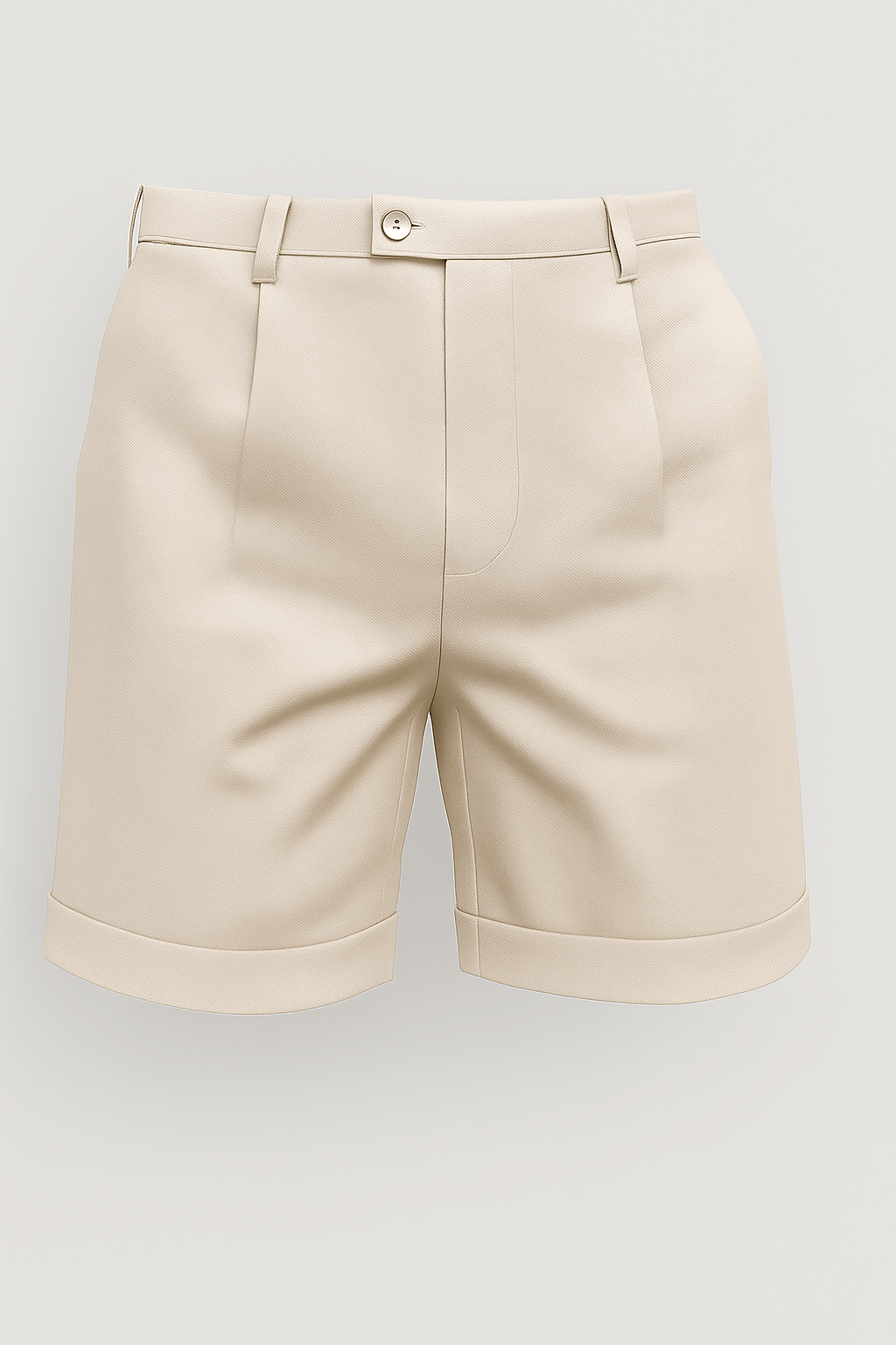 The Pleated Short - Off-White