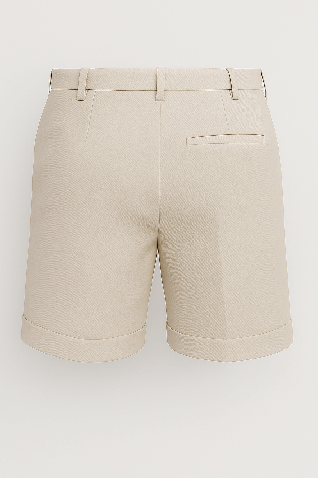The Pleated Short - Off-White