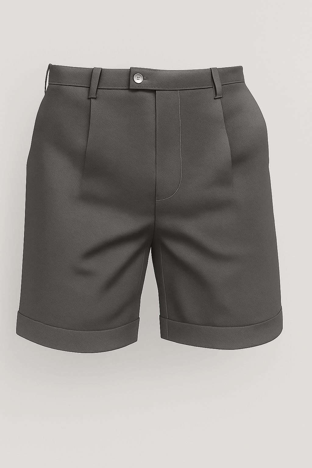 The Pleated Short - Dark Gray