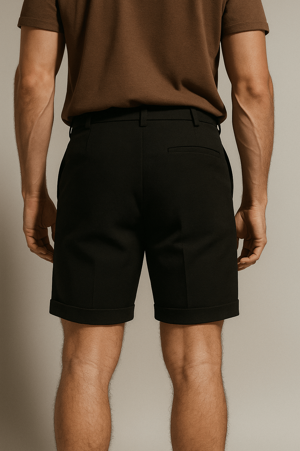 The Pleated Short - Black