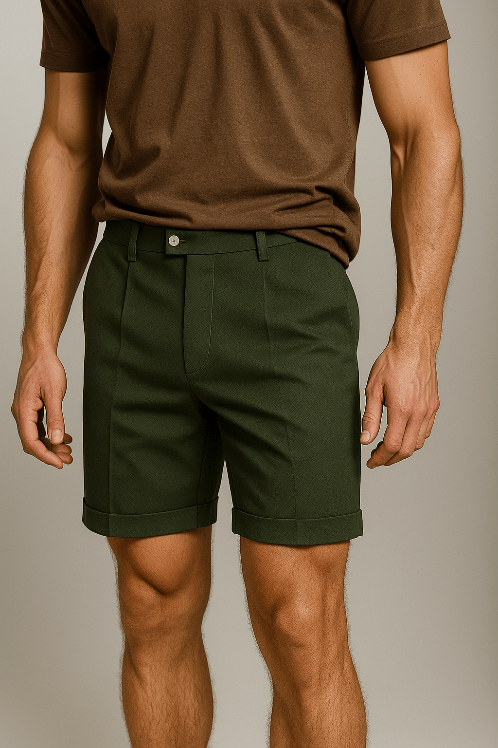 The Pleated Short - Green