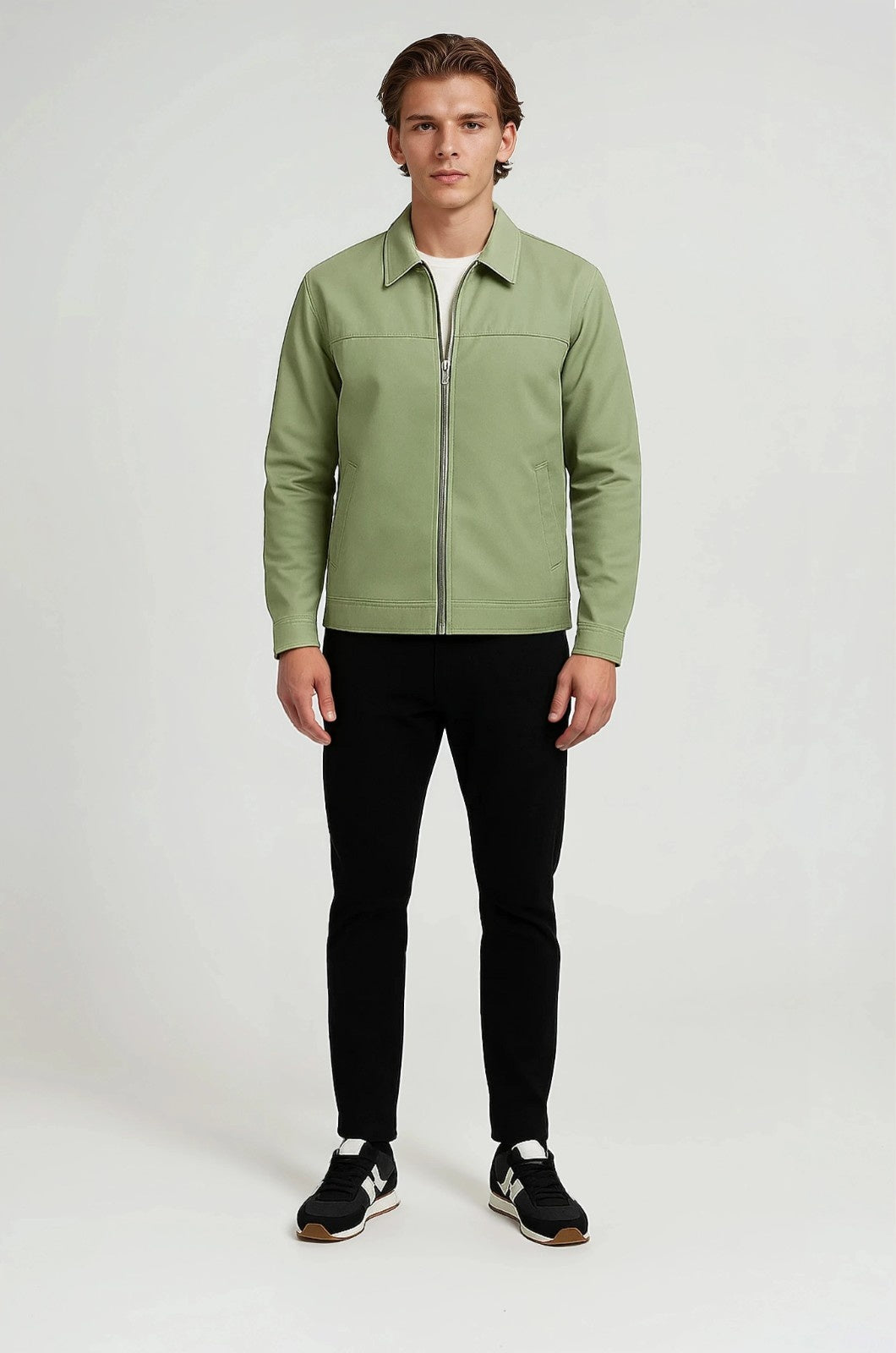 Lightweight Twill Jacket voor Men's - Pea Green