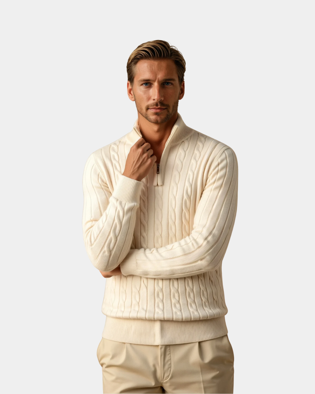 The Old Money Quarter Zip Knit