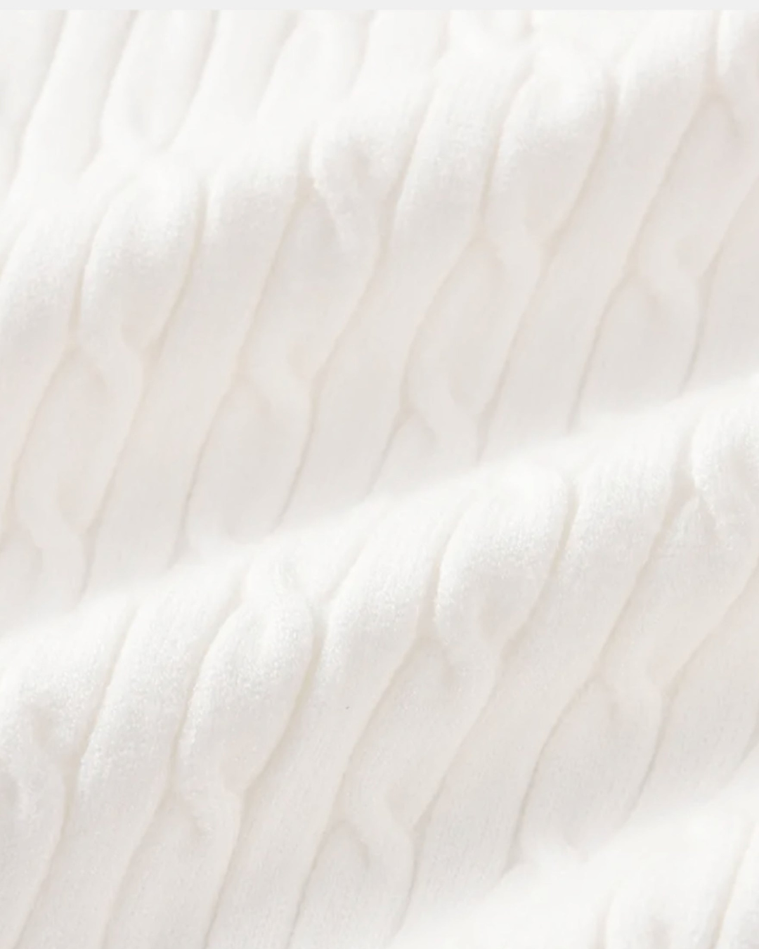 Suéter de punto con cremallera The Old Money Quarter - Blanco