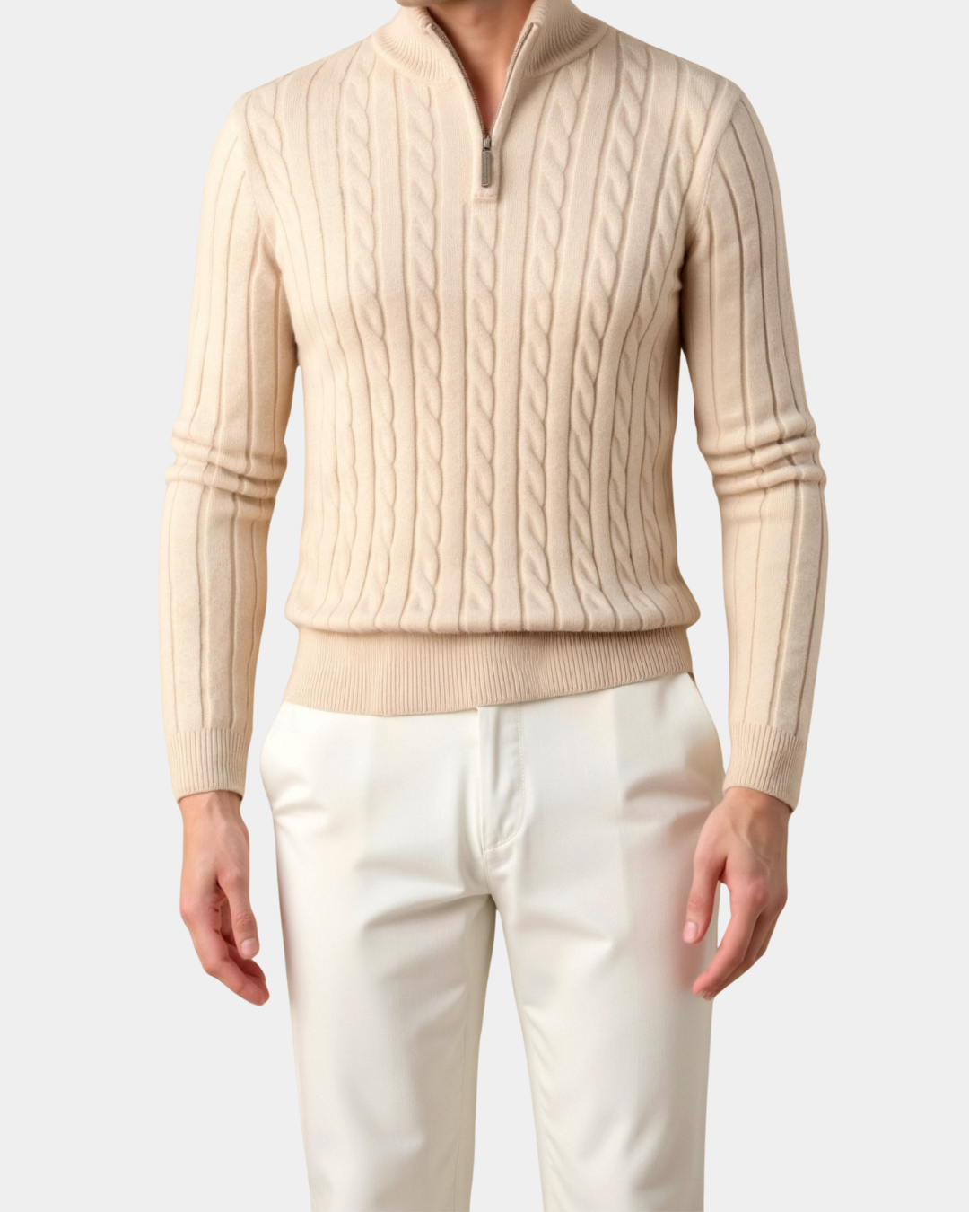 The Old Money Quarter Zip Knit