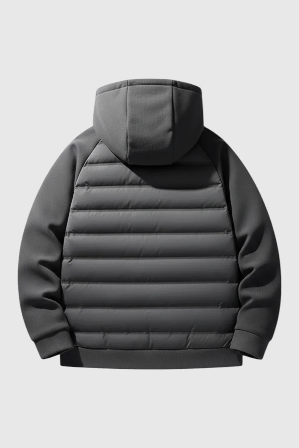 Loose Fit Donsjack met Capuchon - Charcoal Grey