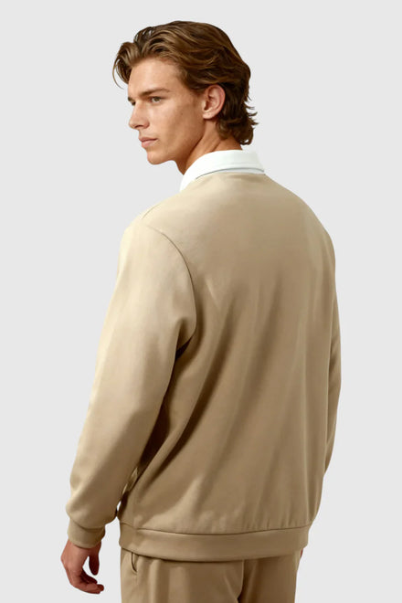 The Contrast Polo — Beige