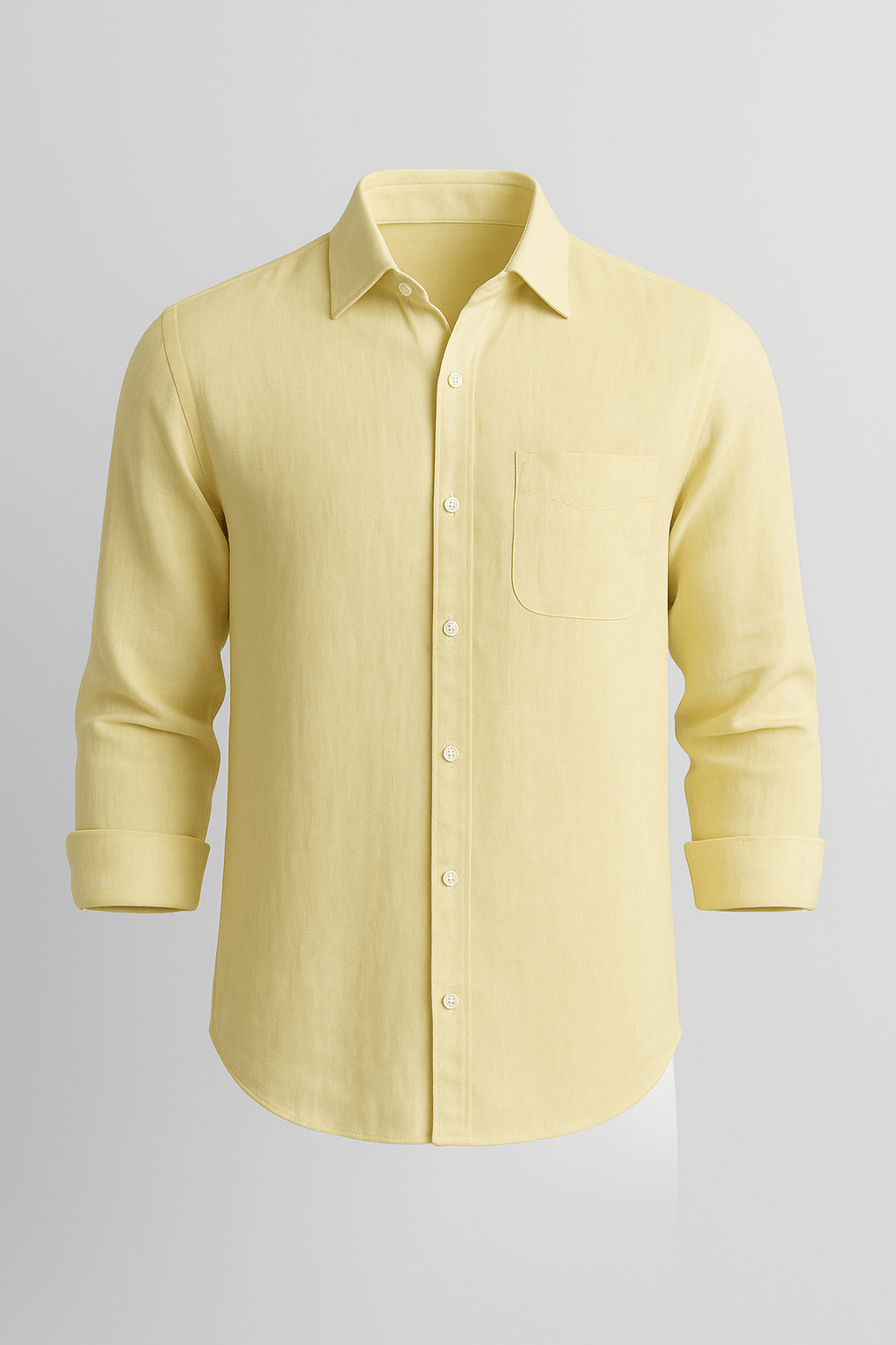 Monaco Linen Shirt - Light Yellow