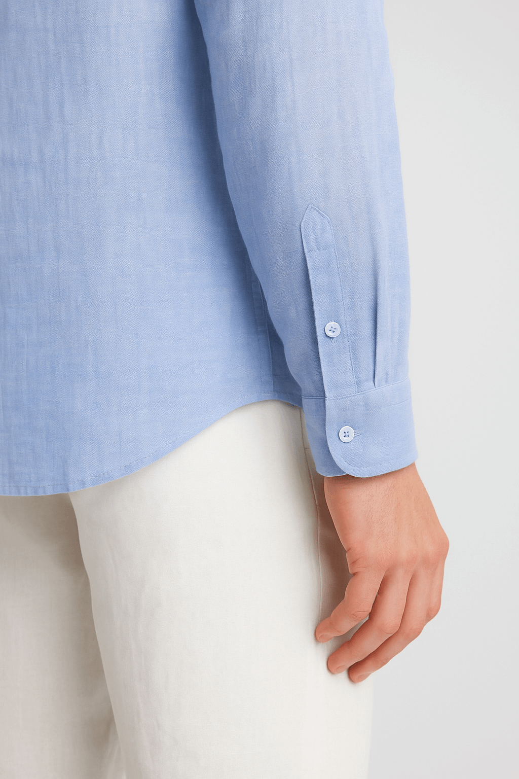 Monaco Linen Shirt - Light Blue