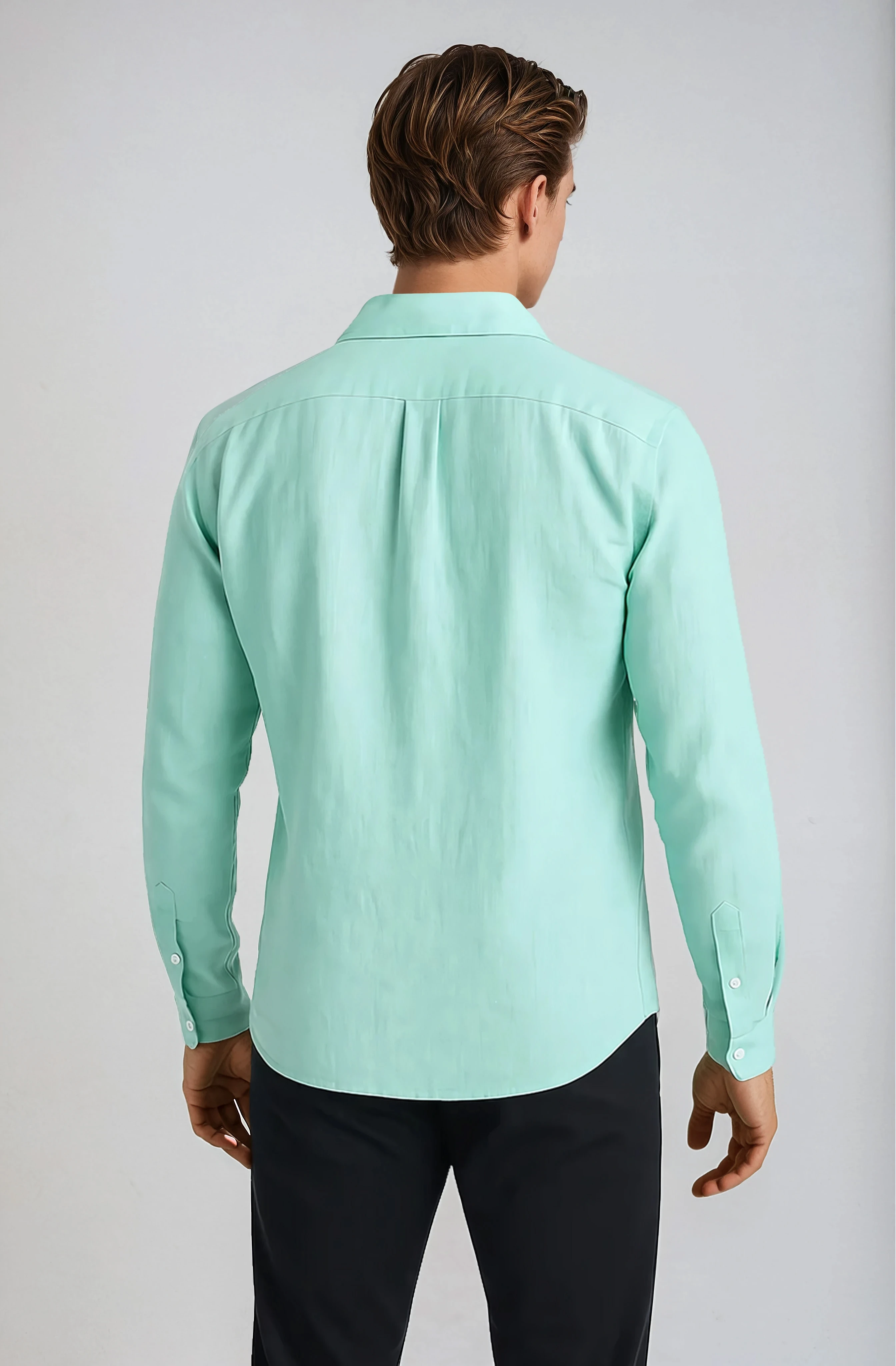 Monaco Linen Shirt - Mint Green