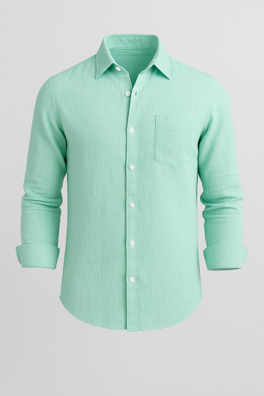 Monaco Linen Shirt - Mint Green