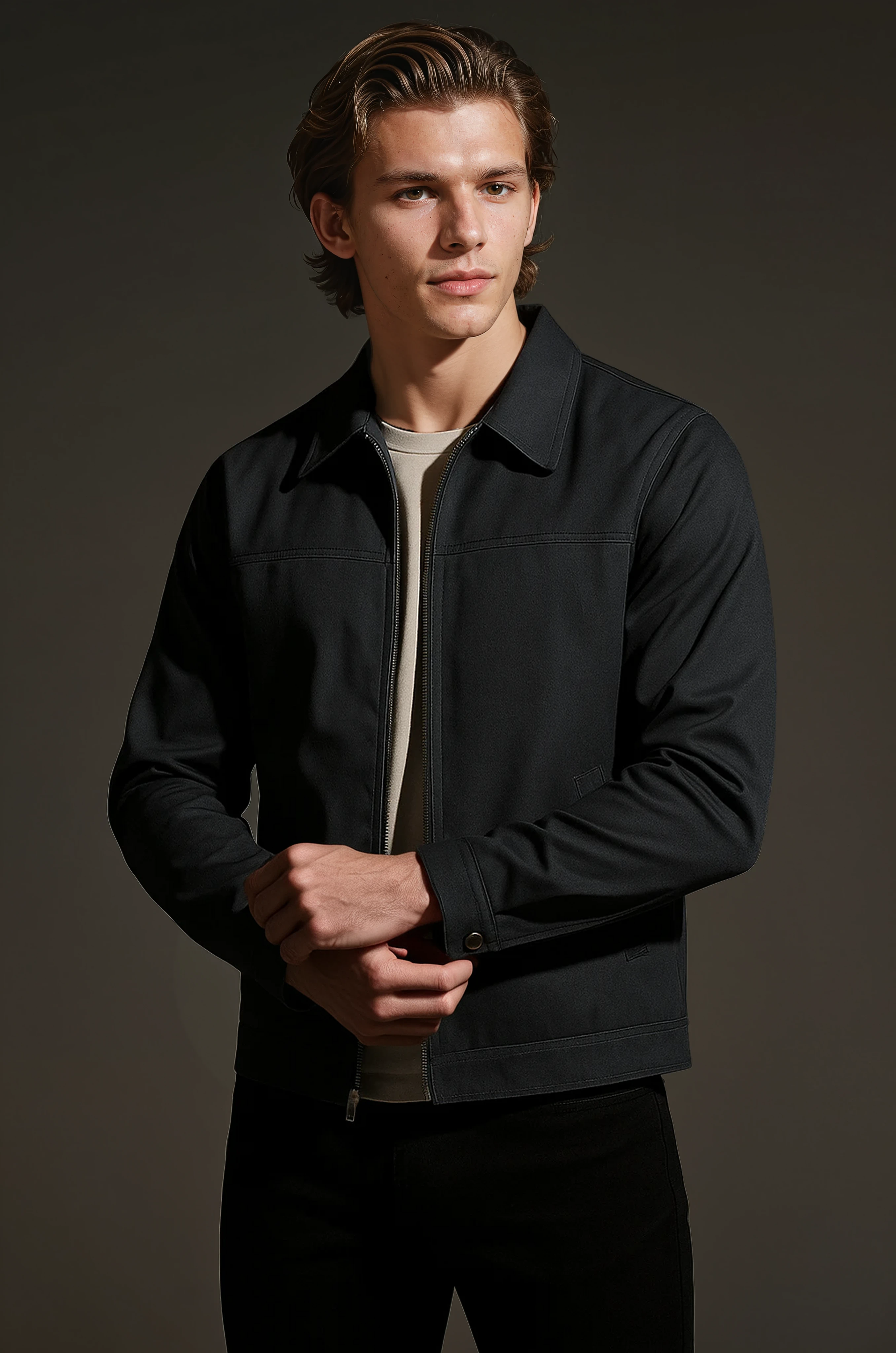Lightweight Twill Jacket voor Men's - Dark Grey