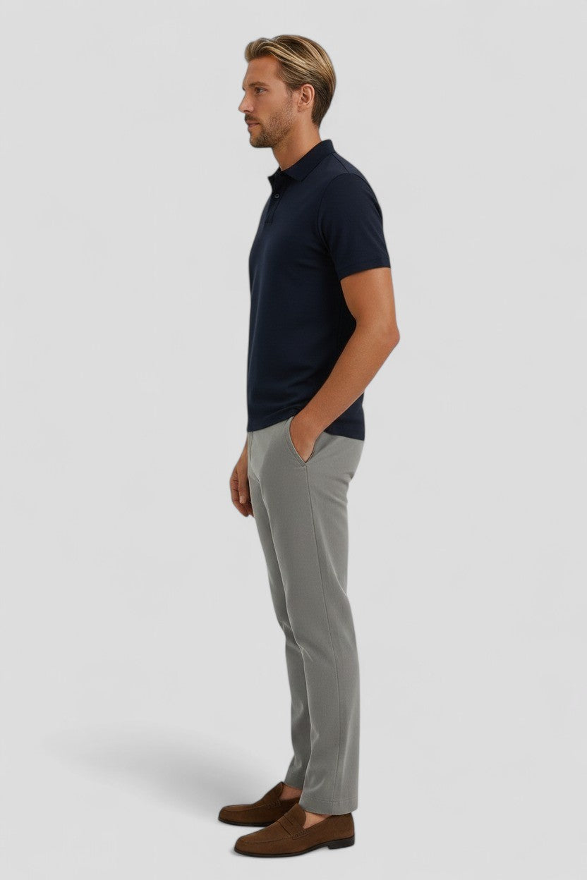 Men's Polo Shirt in Technische Stof Slim Fit