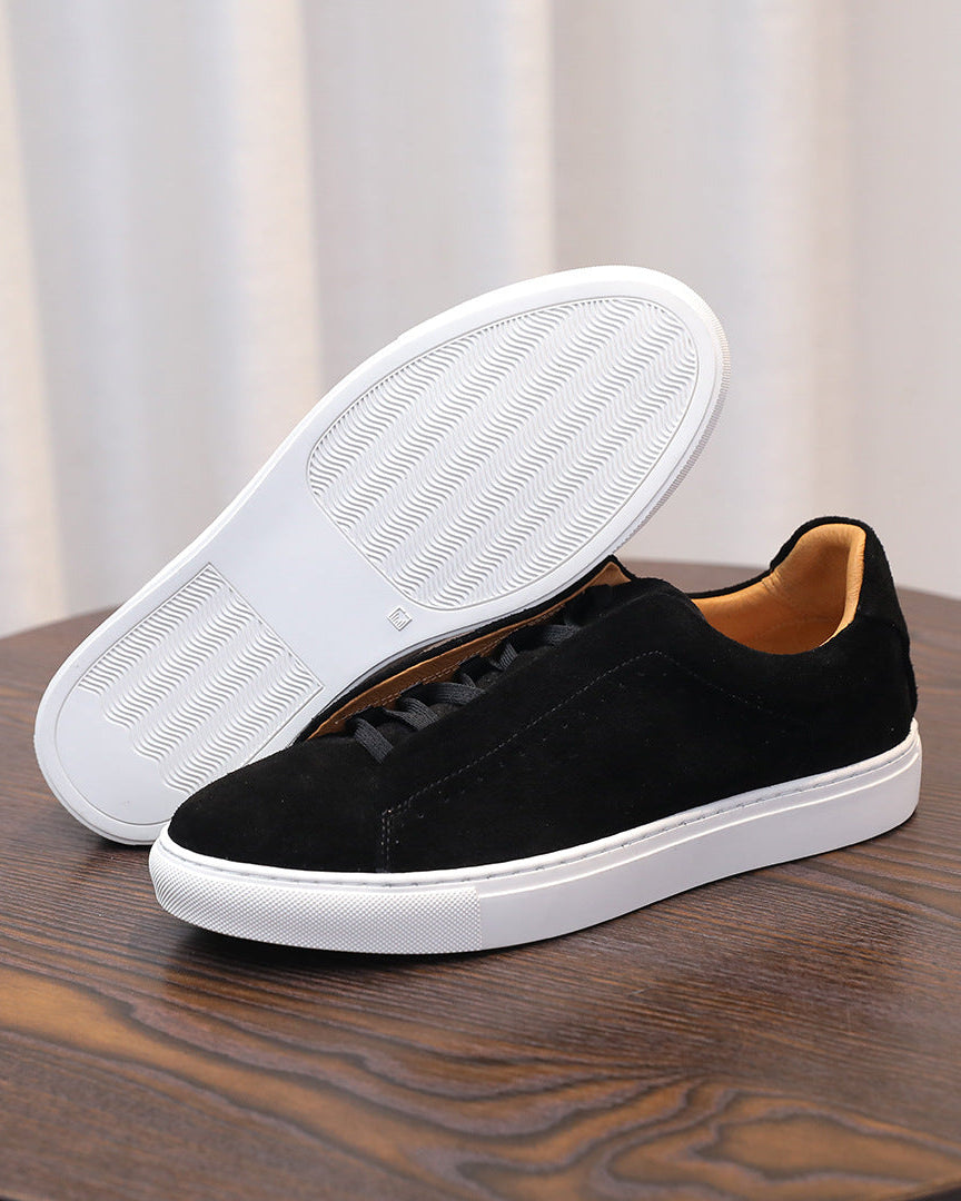 The Softey® Suède Low Sneakers - Black Night