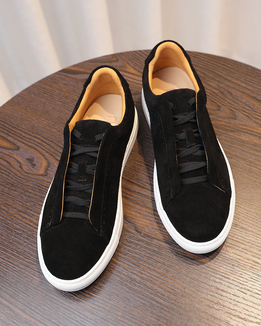 The Softey® Suède Low Sneakers - Black Night
