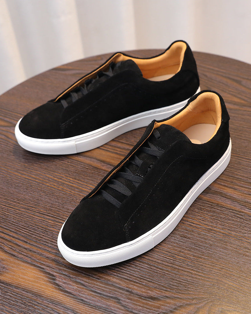The Softey® Suède Low Sneakers - Black Night