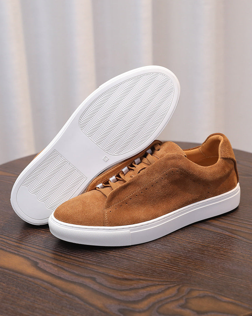 The Softey® Suède Low Sneakers - Tangerine