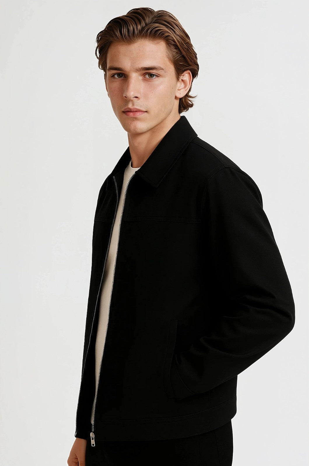 Lightweight Twill Jacket voor Men's - Black