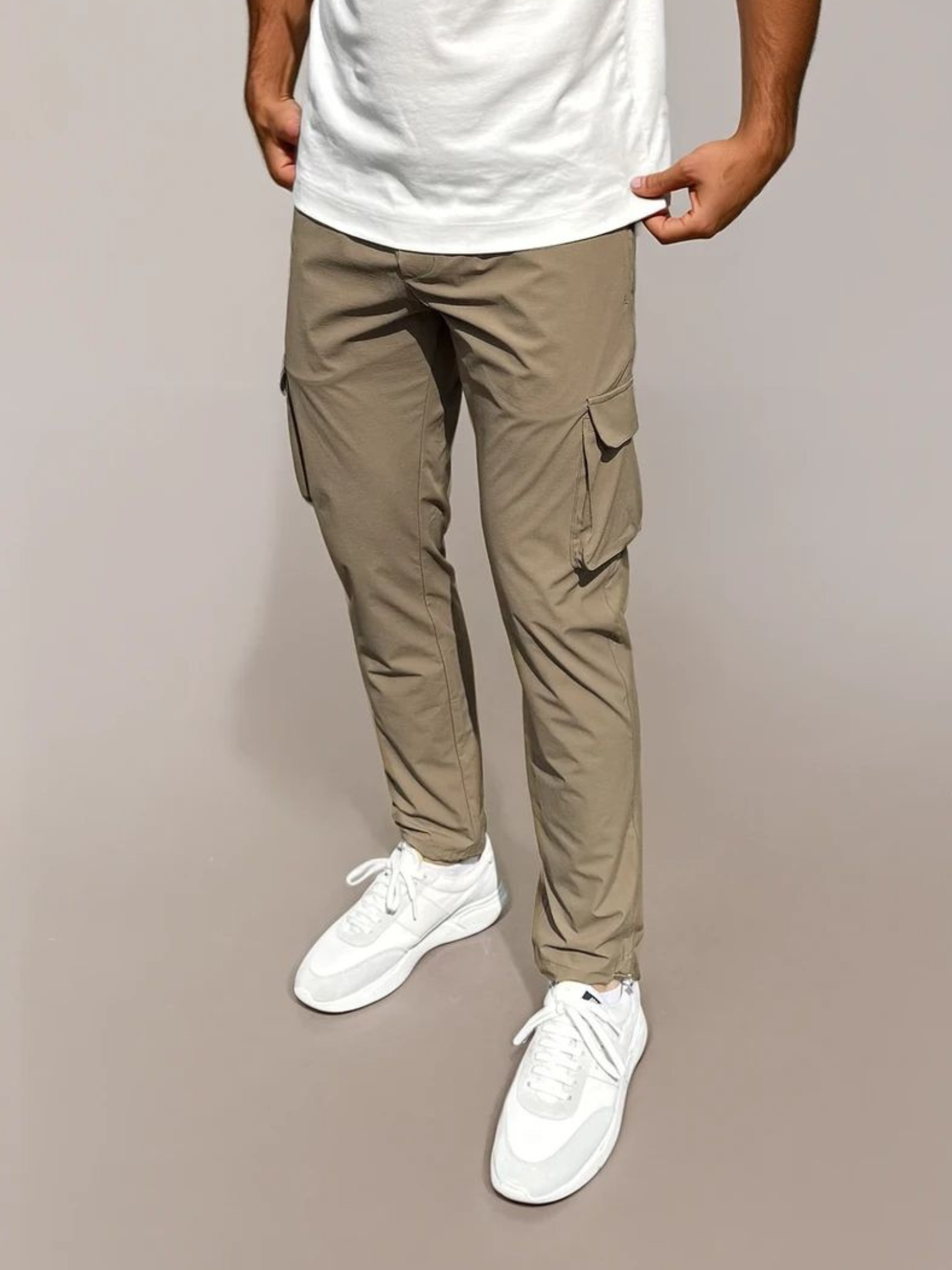 Cargo Tech Trousers - Mocha