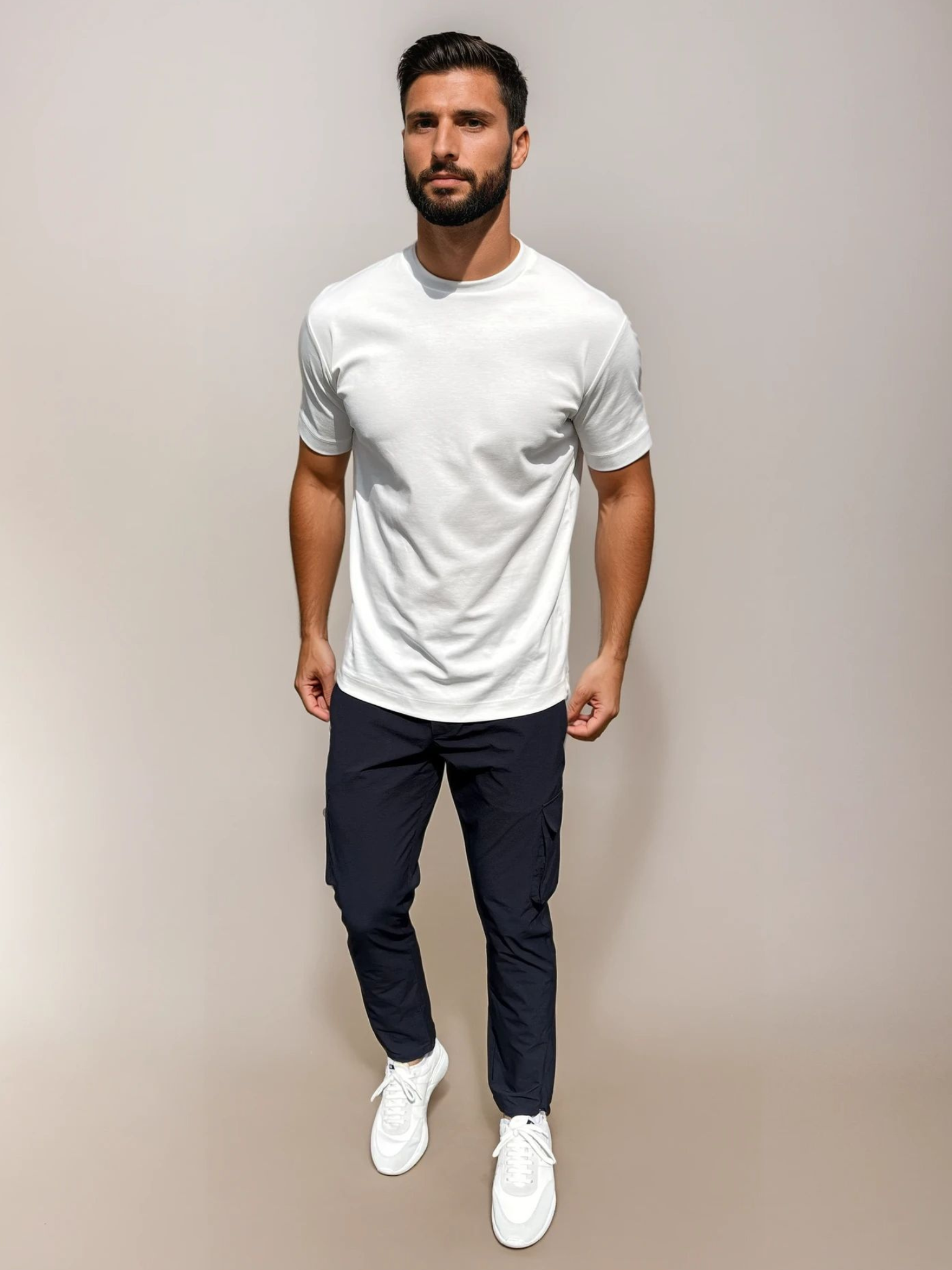 Cargo Tech Trousers - Deep Navy
