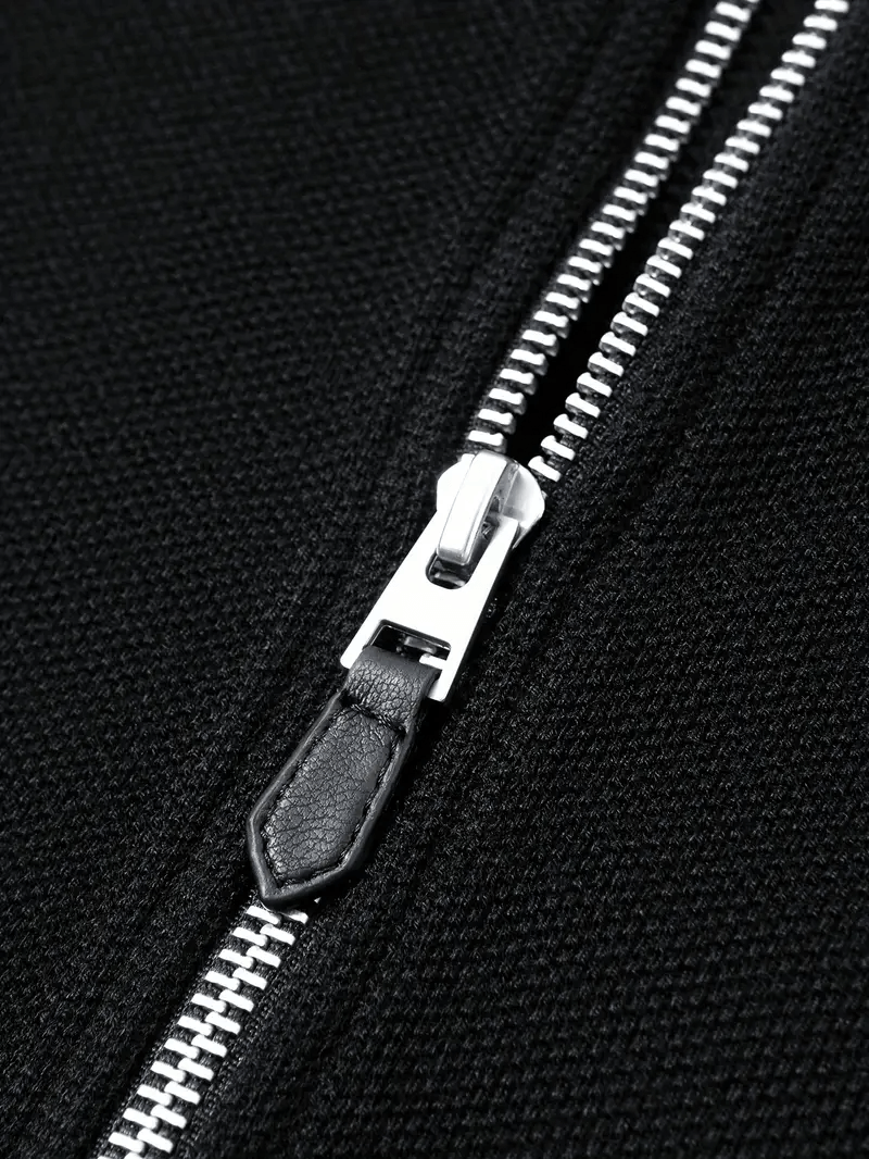 Classic Black Knitted Mouwloos Cardigan