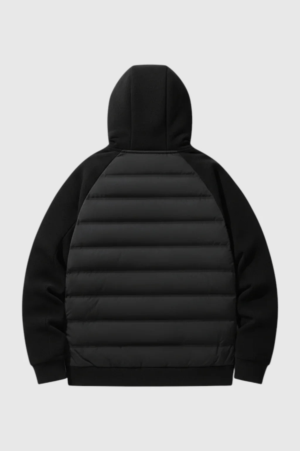 Loose Fit Donsjack met Capuchon - Black
