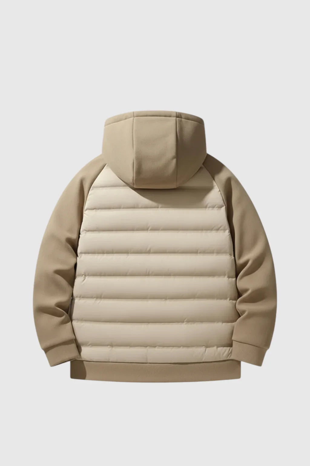Loose Fit Donsjack met Capuchon - Beige