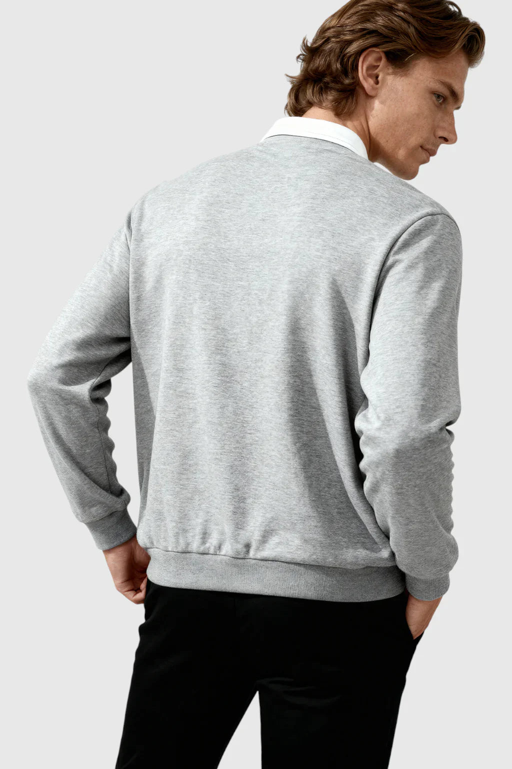 The Contrast Polo — Grijs